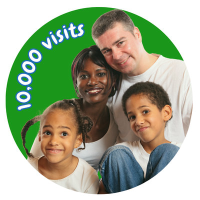 photo of family and label 