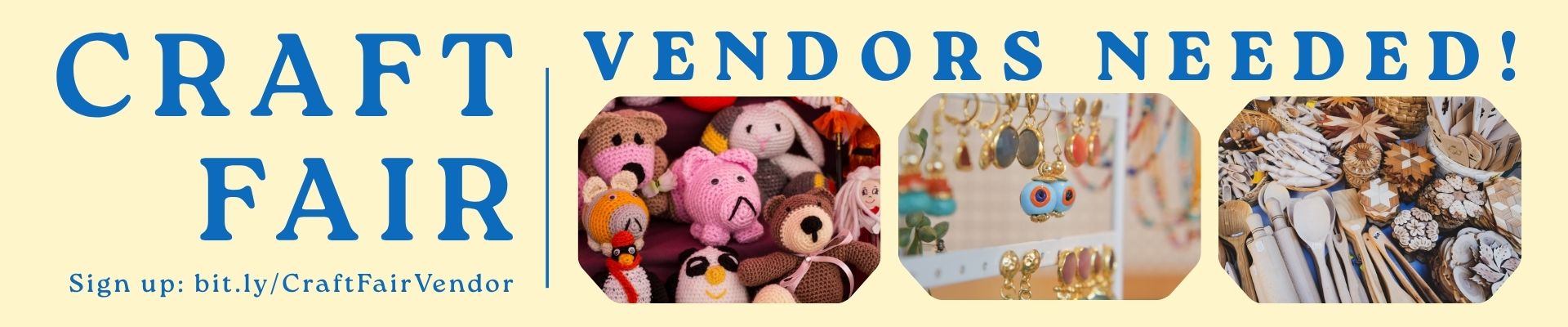 Craft fair vendors needed.