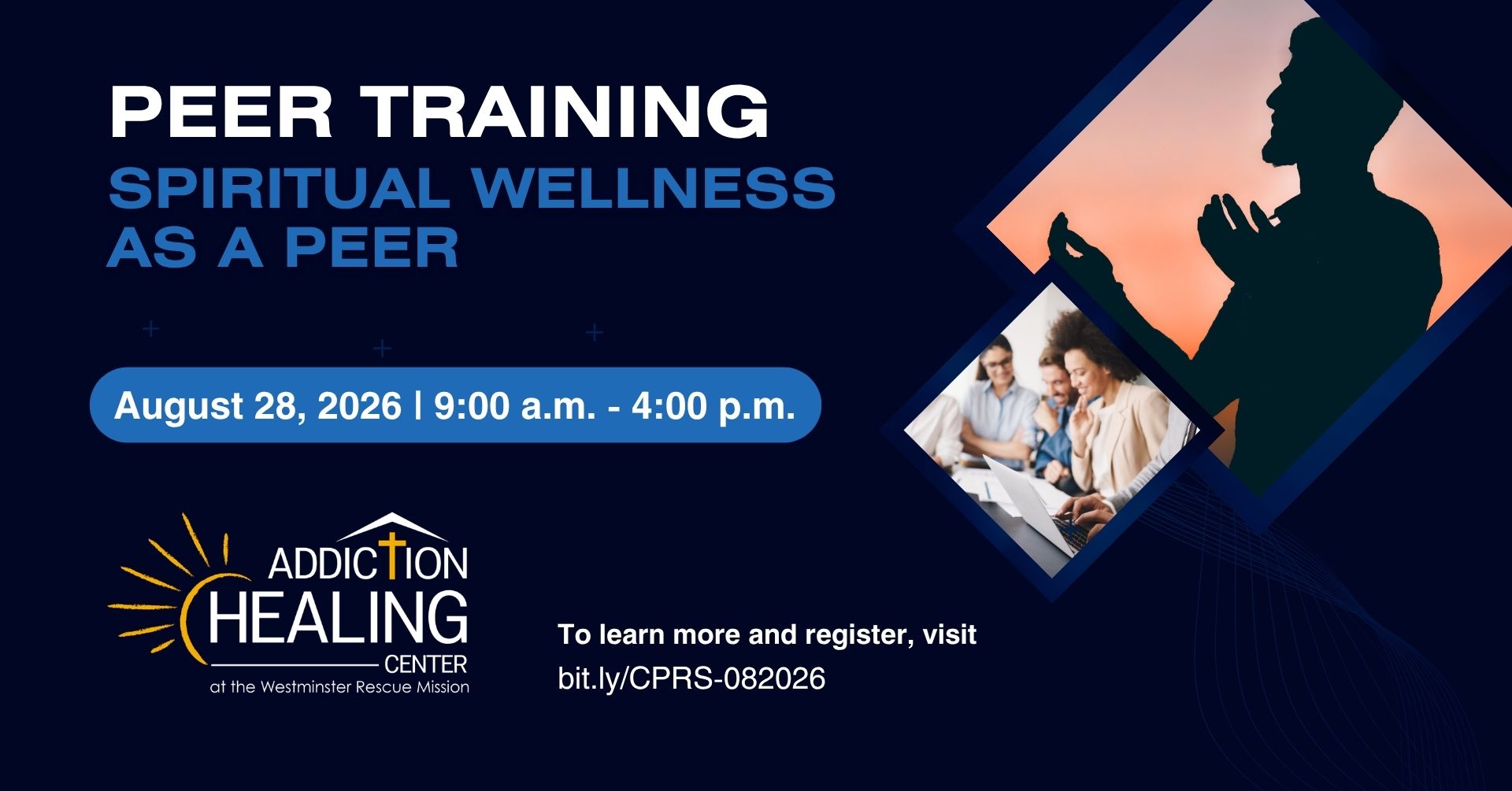 Banner image with training, title, and registration information found in the body of post.