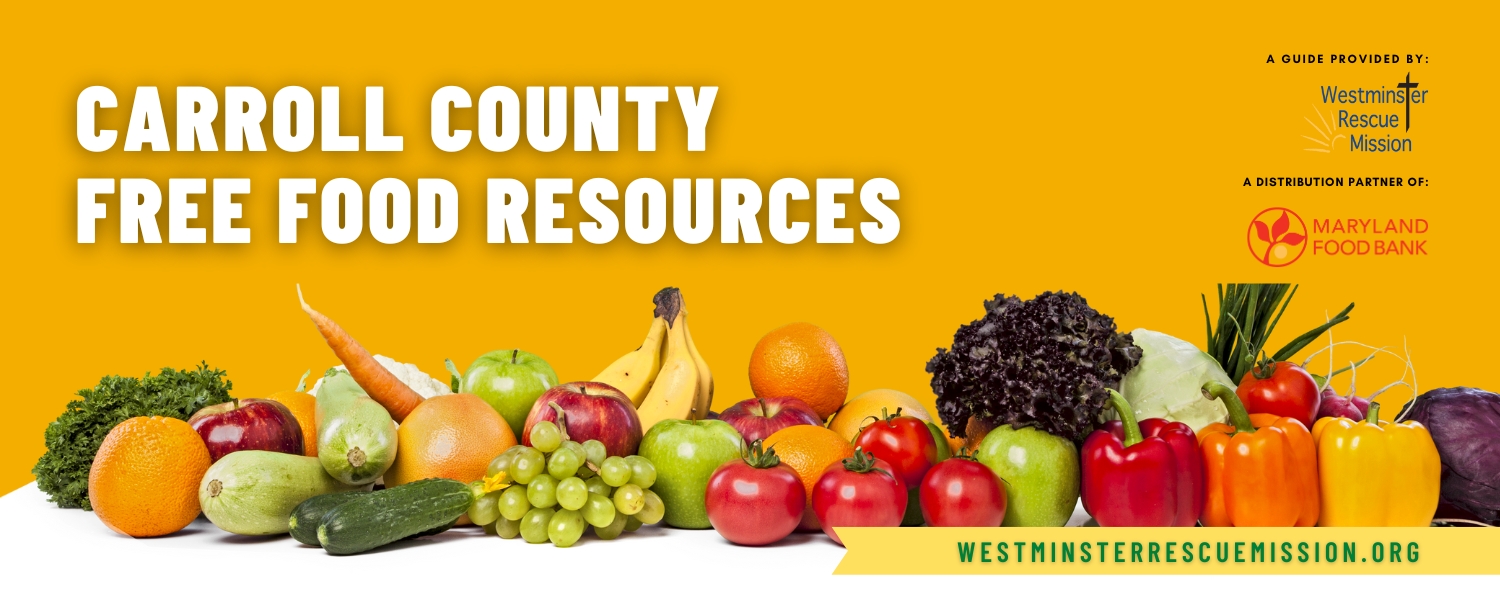WRMFood Program - Carroll County free food resourceS - website banner (1500 × 600 px)