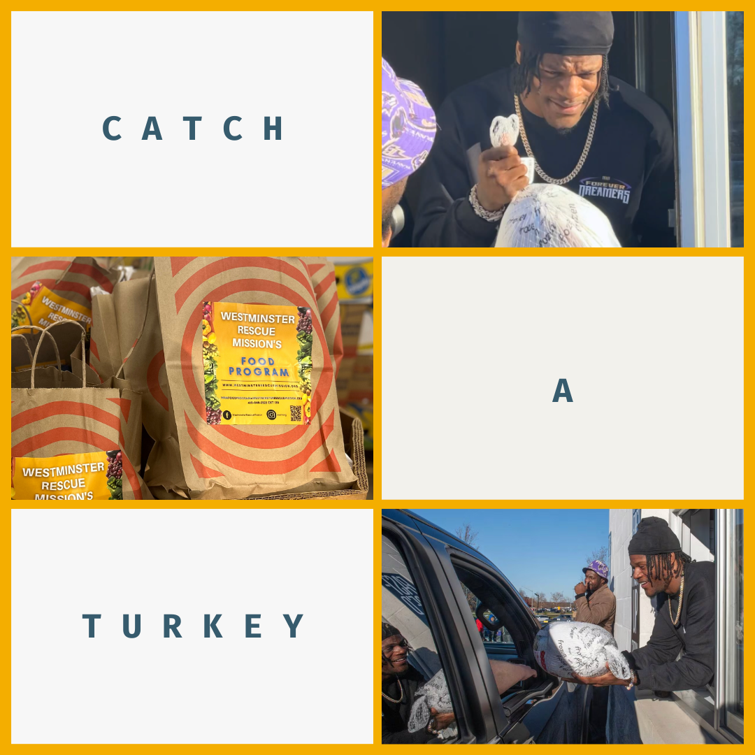 Westminster-Rescue-Mission-Catch-a-turkey-eevnt-with-lamar-jackson